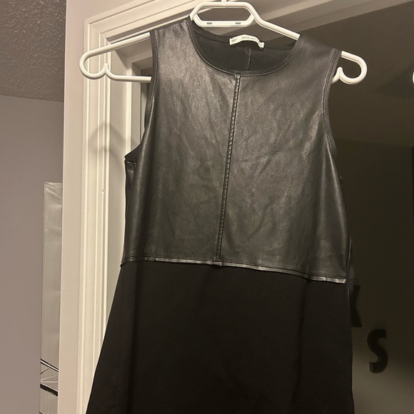 Zara leather cocktail dress - Picture 1 of 3